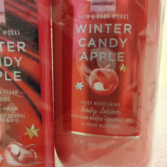 Bath & Body Works Winter Candy Apple hand soap and body lotion - Picture 3 of 4